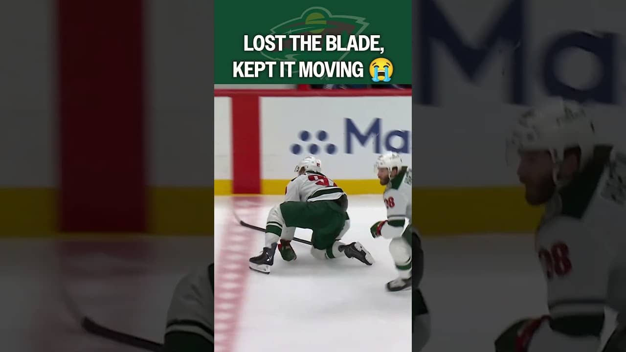 Kaprizov Doing the One-Skate Hop 👀