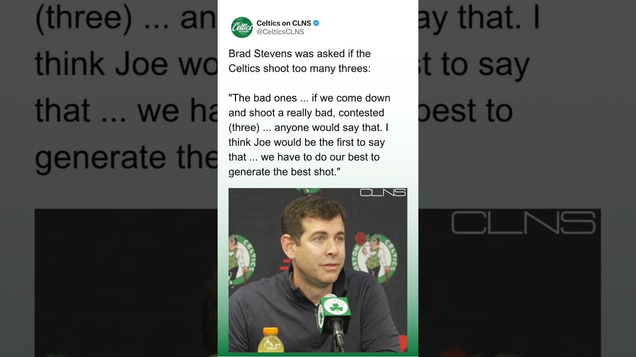 Do the Celtics Shoot TOO MANY THREES?