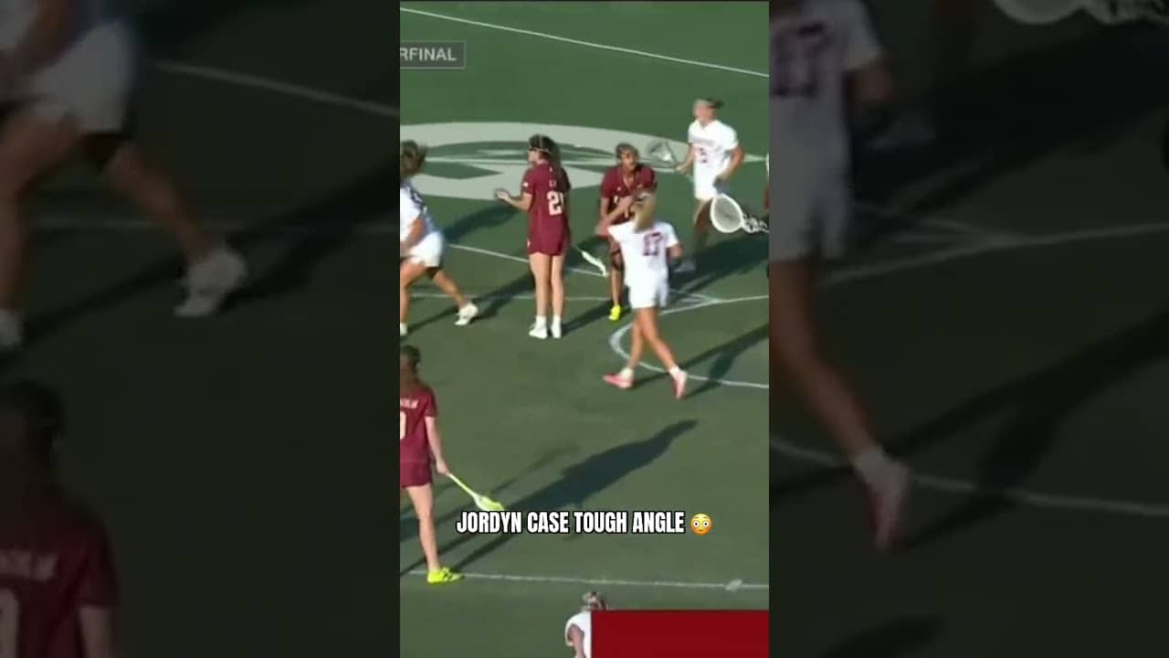 The Queen City native putting it in from a ridiculous angle 🔥 #lacrosse #stanford #collegelacrosse
