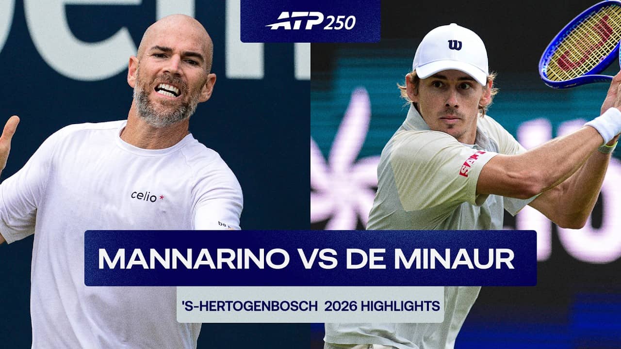 Adrian Mannarino vs. Alex de Minaur Highlights | ‘s-Hertogenbosch 2026 Semi-Final