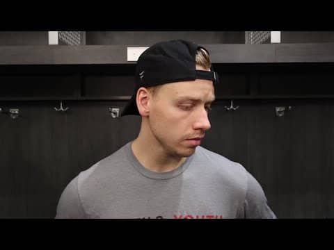 Bratt, Markstrom, Pesce & Keefe speak after 2-1 loss to NYI