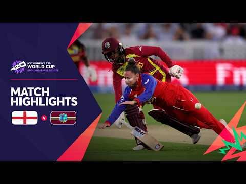 England v West Indies | Match Highlights | Women's #T20WorldCup 2026