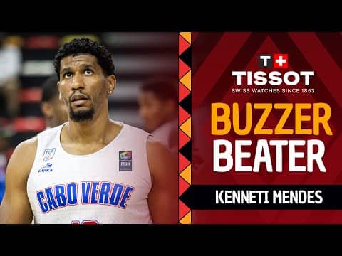 Kenneti Mendes hits the buzz! | 🚨 TISSOT Buzzer Beater | CPV 🇨🇻 vs TUN 🇹🇳 | FIBA AfroBasket 2025