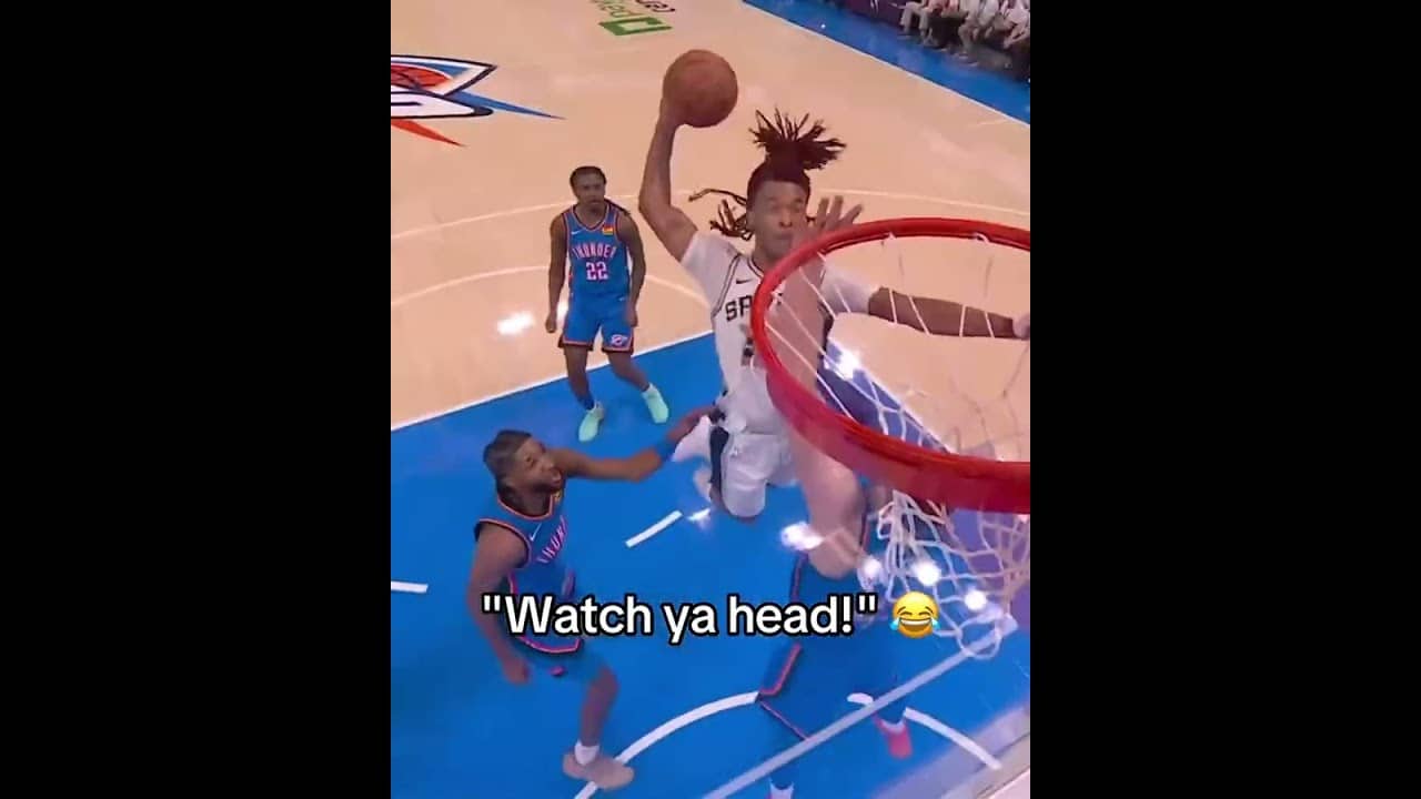 Inside the NBA reacts to Stephon Castle's Game 2 poster in OKC 🔥