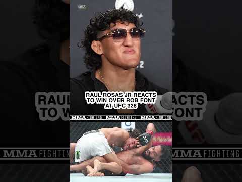 Raul Rosas Jr. REACTS to dominant decision win over Rob Font at #ufc 326 | MMA Fighting