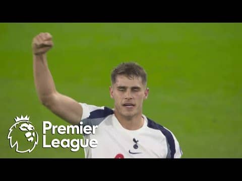 Micky van de Ven's brace doubles Spurs' lead against Everton | Premier League | NBC Sports