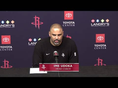 Ime Udoka with a Press Conference vs Orland Magic