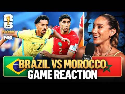 INSTANT REACTION 🚨 FIFA World Cup Now reacts to Brazil and Morocco's 1-1 draw ⚽️