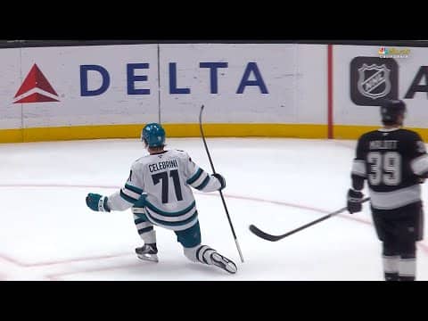 Late game BRILLIANCE! Celebrini SHINES in Hollywood!