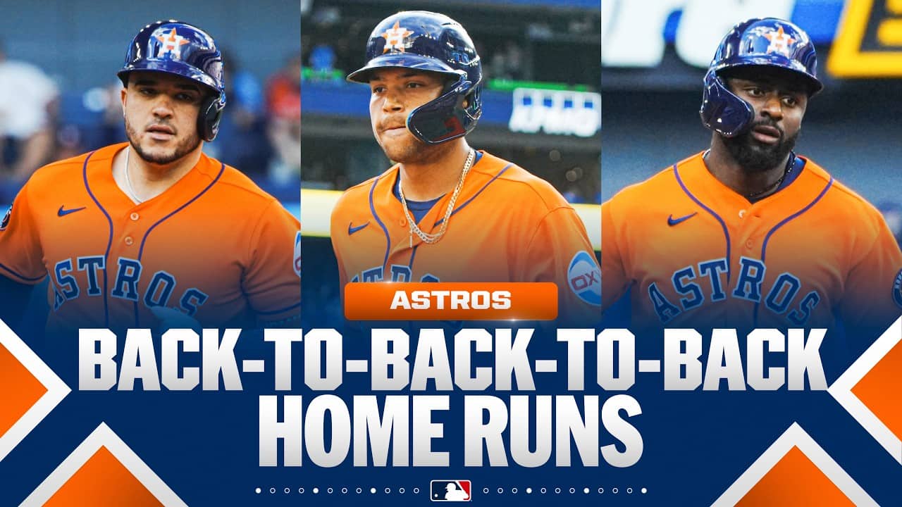 BACK-TO-BACK-TO-BACK HOME RUNS for the Houston Astros! 🚀 | MLB Highlights