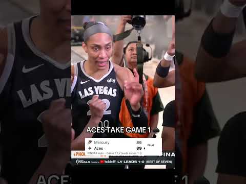 The Aces take Game 1 of the #WNBAFinals 😤