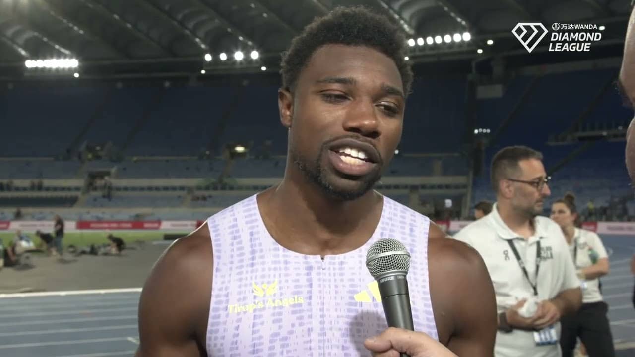 Noah Lyles: "I knew it was over by 30m. By 80m I was choosing my celebration"