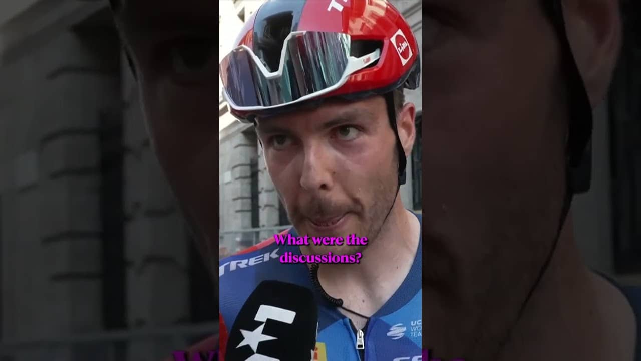 “The motorbikes took it away!” 😮 Max Walscheid was unimpressed at the Giro.