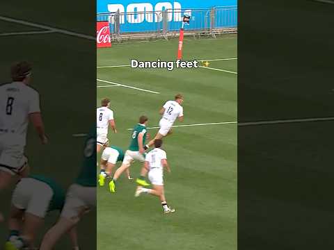 Will Knight shows off his dancing feet for England U20 Men ✨ | #englandrugby #rugby