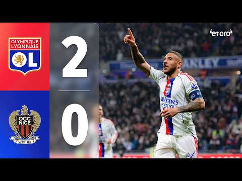 OL – OGC Nice : Les Gones s’imposent 2-0 et signent une septième victoire consécutive en championnat
