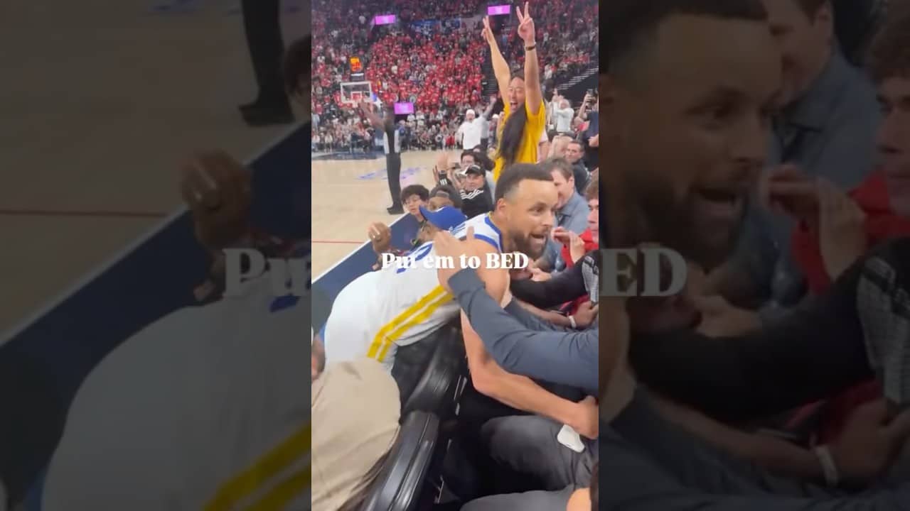 Courtside View of Steph Curry Being CLUTCH 🤯 | #shorts