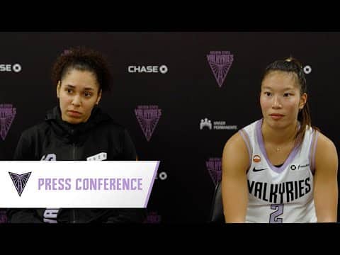 Janelle Salaün and Kaitlyn Chen On Valkyries Season Opening Win At Seattle Storm | May 8, 2026