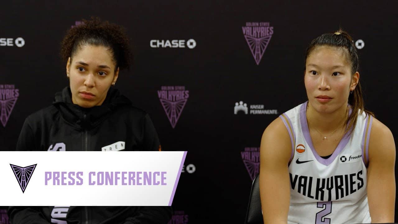 Janelle Salaün and Kaitlyn Chen On Valkyries Season Opening Win At Seattle Storm | May 8, 2026
