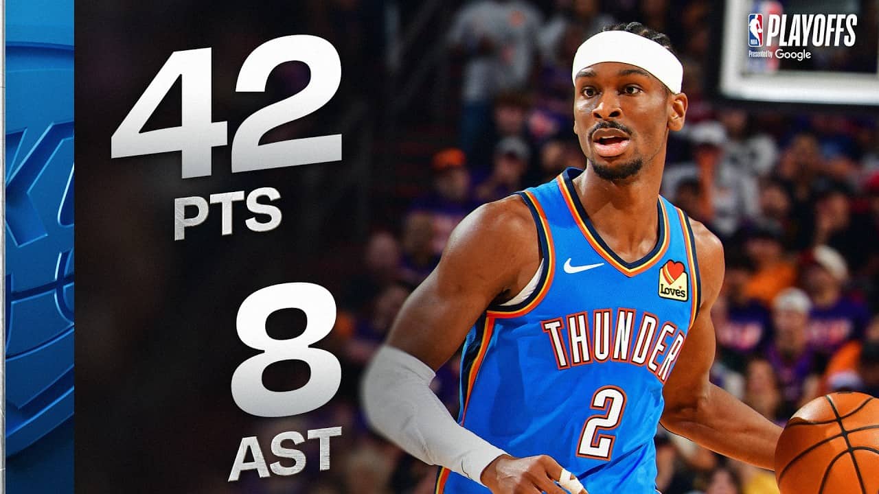 SGA's Playoff CAREER-HIGH 42 PTS vs Suns | April 25, 2026