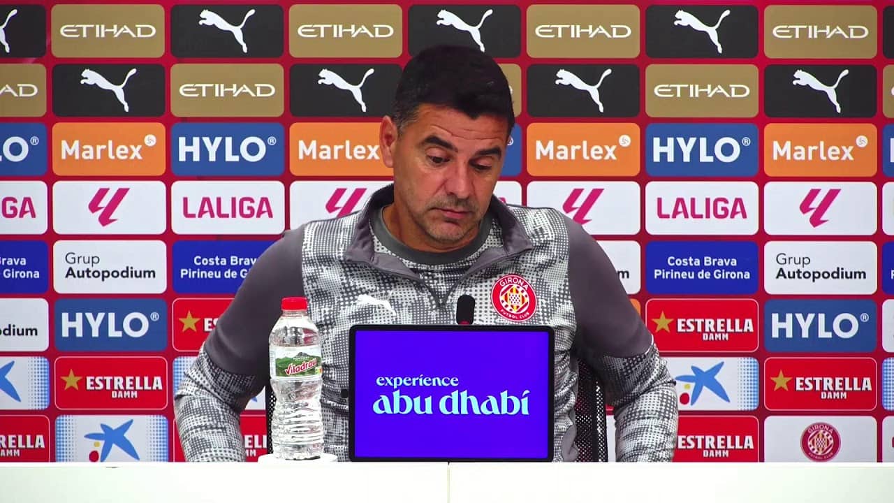 Roda de Premsa de Míchel Sánchez, prèvia al partit GIRONA FC vs RCD MALLORCA