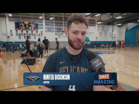 Hunter Dickinson on God Shammgod, experience w/ Squadron | 2026 NBA Summer League
