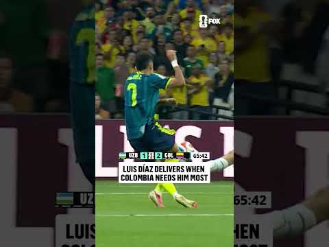 Luis Díaz's goal restores Colombia's lead over Uzbekistan