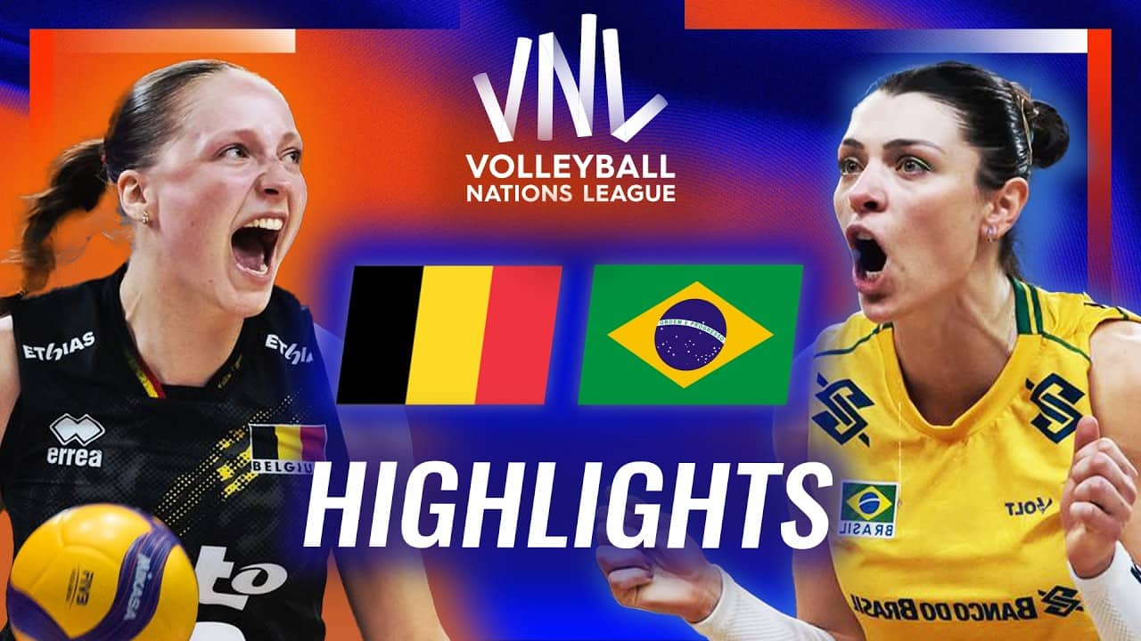 Belgium 🇧🇪 vs. Brazil 🇧🇷 - Highlights | Week 2 | Women's VNL 2026