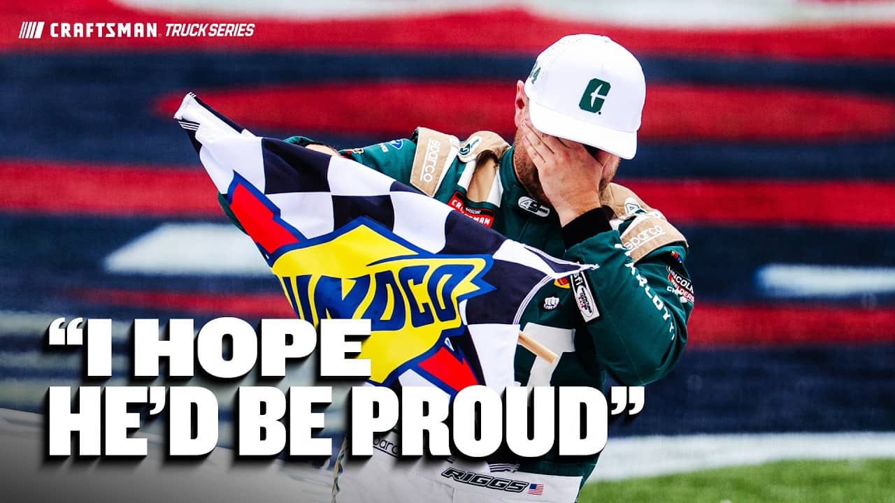 Emotional Layne Riggs Honors Kyle Busch After Win | 2026 NASCAR Craftsman Truck Series