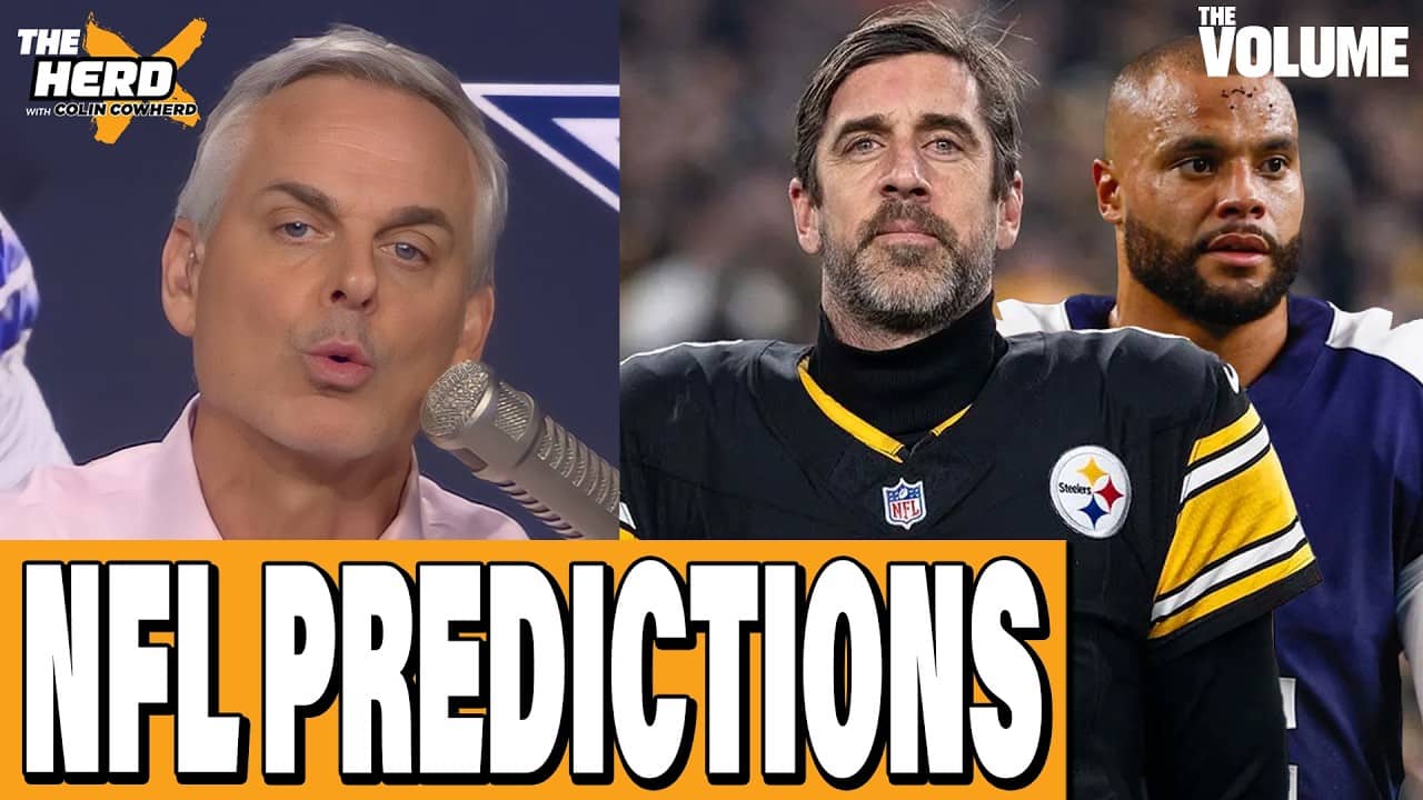 Colin Cowherd NFL Predictions: Cowboys IMPROVED? Aaron Rodgers future, Mendoza & Raiders | THE HERD