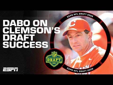 Dabo Swinney gives his insight on the NFL Draft process 🏈 👀