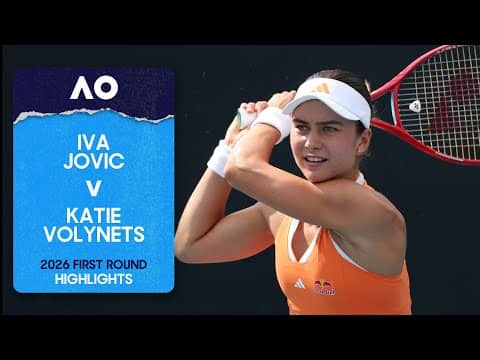 Iva Jovic v Katie Volynets Highlights | Australian Open 2026 First Round