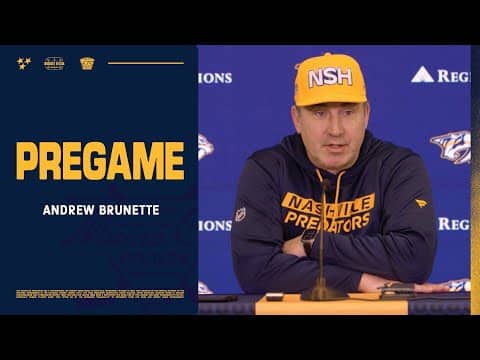 Andrew Brunette Pregame: Jan. 13, 2026