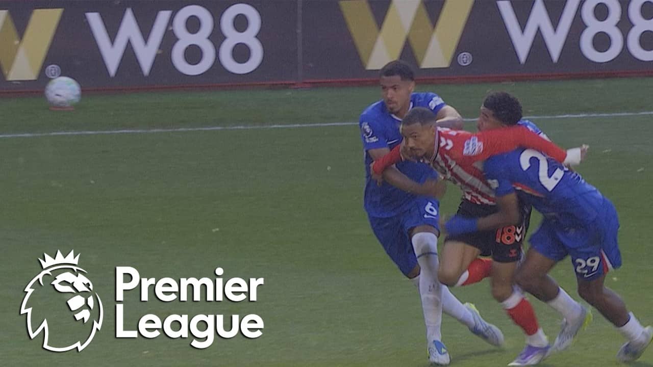 Chelsea down to 10 men after Wesley Fofana's red card | Premier League | NBC Sports