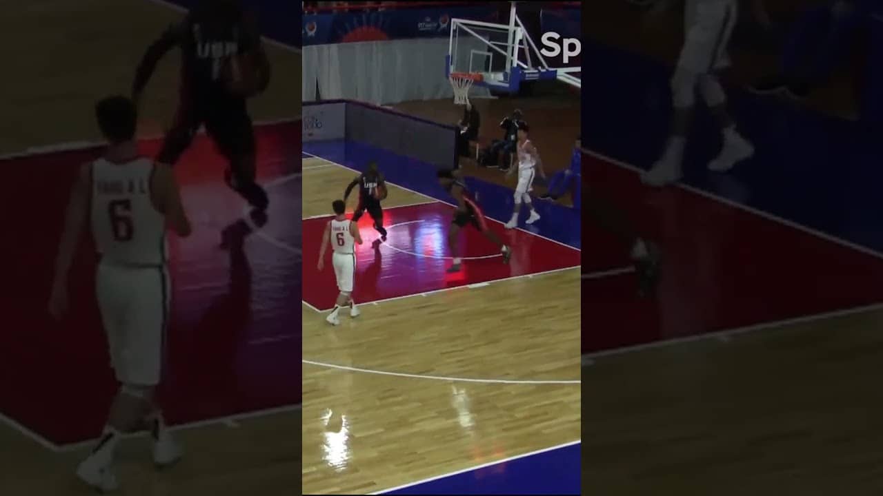 Should that count as an assist? 🤯 #FIBAU17