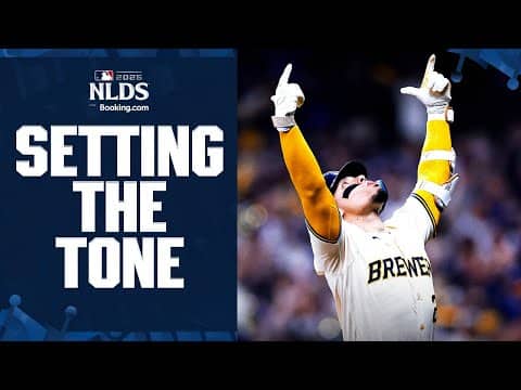 BREWERS STRIKE FIRST! William Contreras' solo home run gives Milwaukee an early lead in Game 5! 💥