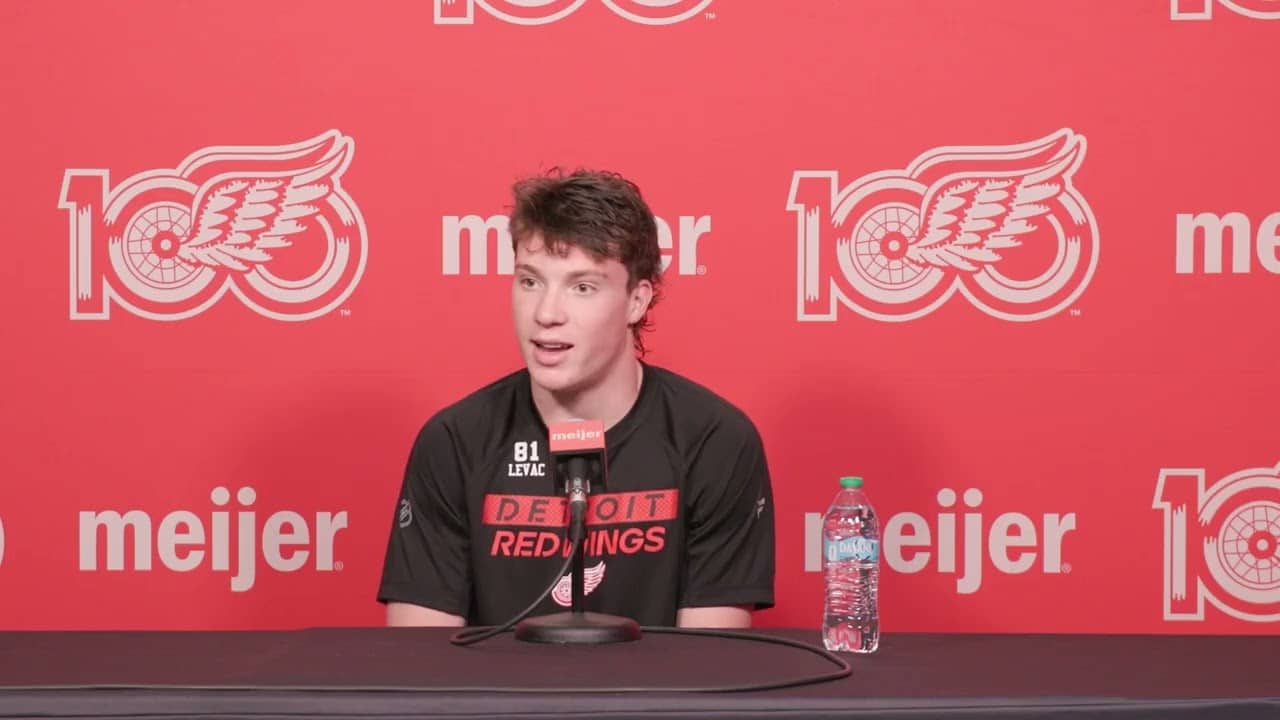 Adam Levac Detroit Red Wings 2026 Development Camp