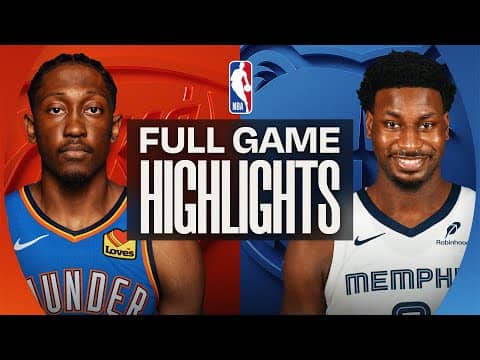 THUNDER at GRIZZLIES | FULL GAME HIGHLIGHTS | January 9, 2026