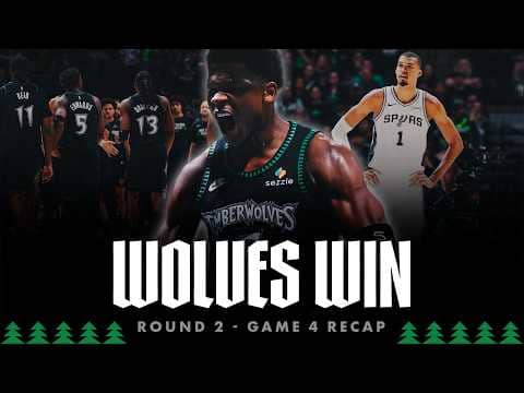Timberwolves EVEN Series Up 2-2 Against Spurs | Wembanyama EJECTED | Anthony Edwards Drops 36 Points