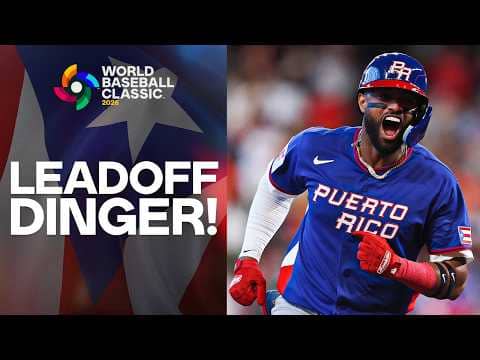 LEADOFF HOME RUN! 🇵🇷 Willi Castro puts Team Puerto Rico ahead in the World Baseball Classic early!