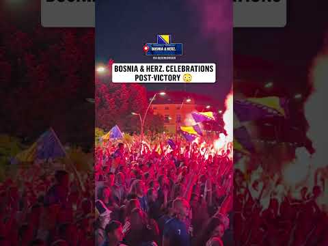 This is how Bosnia and Herz. are celebrating their qualification to the knockout stage