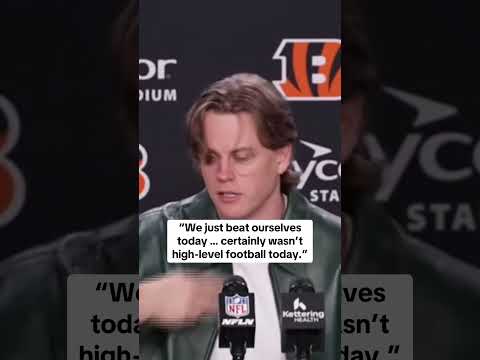 Joe Burrow on the Bengals loss against the Browns.