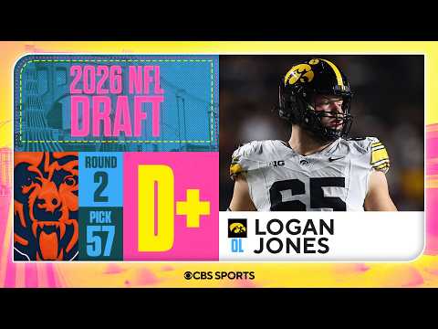 Bears select Logan Jones in Second Round | 2026 NFL Draft Grades & Reaction