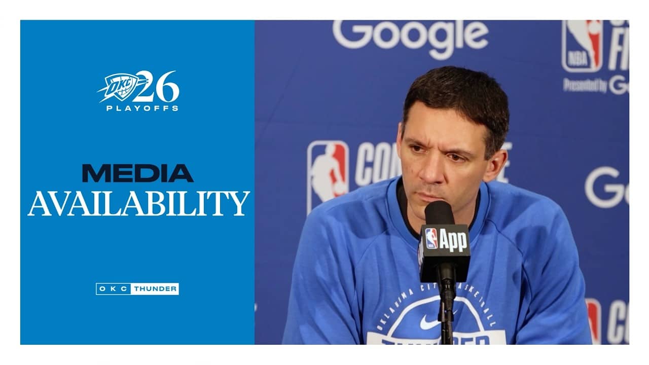 Coach Daigneault on Game 3 Win | Playoffs | WCF Game 3 | Postgame Media | May 22, 2026