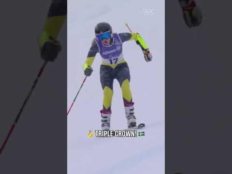 Ebba Aarsjoe wins her third gold at Milano Cortina! 🥇🥇🥇🤩