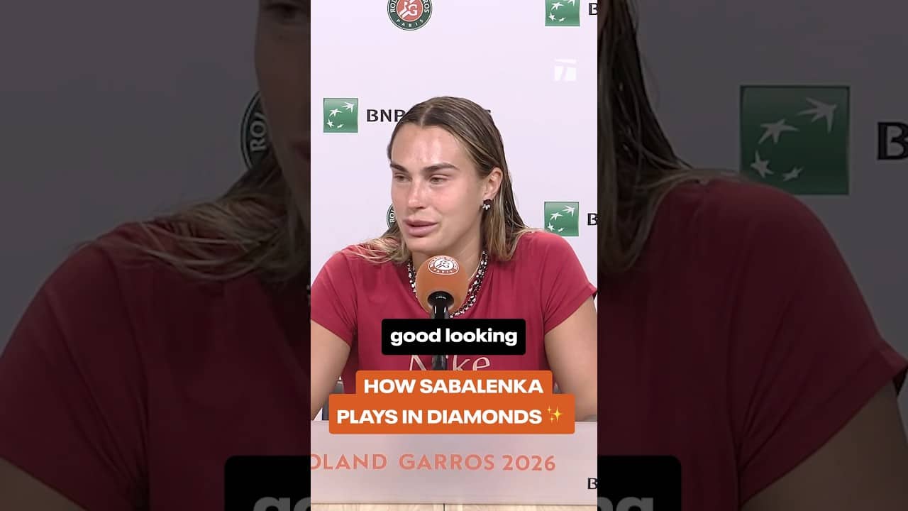 Look good, feel good, play good 😌 #sabalenka #rolandgarros
