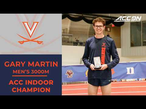 Virginia's Gary Martin wins the ACC Men's Indoor 3000M | 2026 ACC Indoor Championship