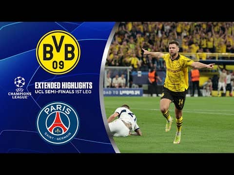 Borussia Dortmund vs. PSG: Extended Highlights | UCL Semi-Finals 1st Leg | CBS Sports Golazo