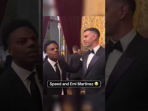 When Speed asked Emiliano Martinez THAT question 🤣 (via @IShowSpeed/TT)