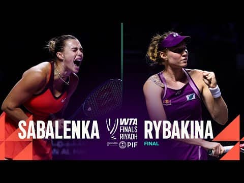 Aryna Sabalenka vs. Elena Rybakina | 2025 WTA Final | WTA Match Highlights