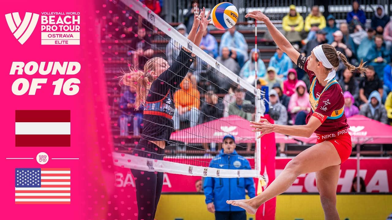Tina/Anastasija vs. Hughes/Batenhorst - Round of 16 Highlights | Ostrava 2026 #BeachProTour
